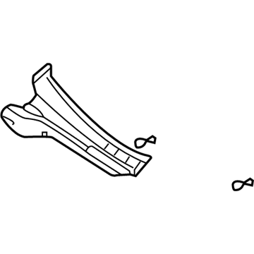 Mitsubishi MR533286 Cowl Grille, Passenger Side
