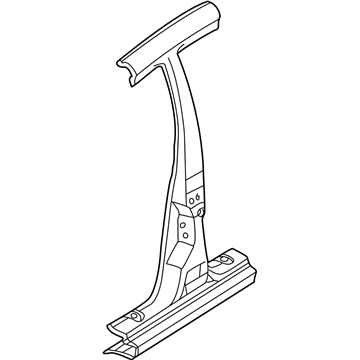 Mitsubishi MN161043 Center Pillar, Driver Side