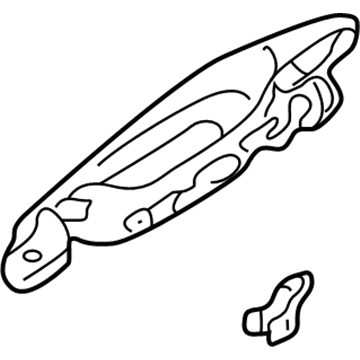 Mitsubishi MR646885 Handle, Outside, Driver Side Silver