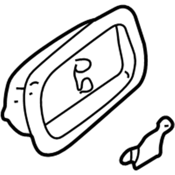 Mitsubishi MR642308 Handle Bezel, Driver Side Brown