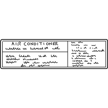 Mitsubishi MR568561 Caution Label