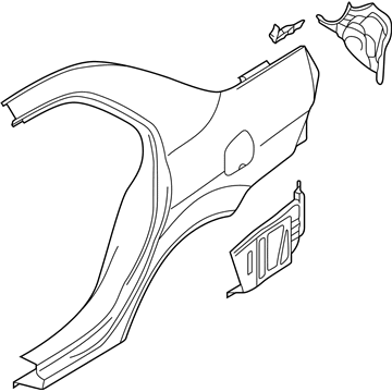 Mitsubishi MR981638 Quarter Panel, Passenger Side