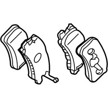 Mitsubishi Brake Pads - MZ690574