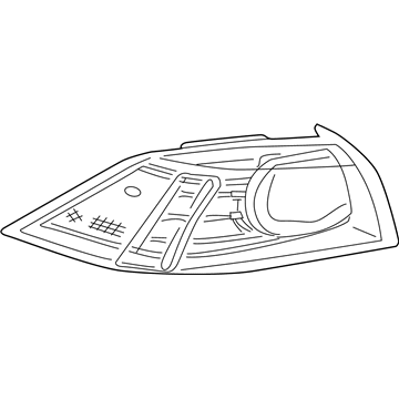 Mitsubishi Lancer Tail Light Lens - 8330A621