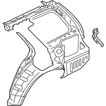 Mitsubishi 5301D699 Inner Panel, Driver Side