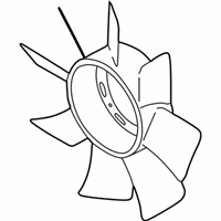 Mitsubishi Engine Cooling Fan - MD050475 Fan Blade