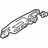 Mitsubishi Exterior Door Handle - MR646803 Handle, Outside, Passenger Side Silver