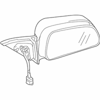 Mitsubishi Car Mirror - MR783216 Mirror Assembly, Driver Side Beige