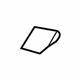 Mitsubishi 7230A587XB Lower Quarter Trim Cover, Driver Side Black