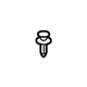Mitsubishi MU000573 Lower Molding Retainer Clip