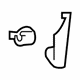 Mitsubishi MR598897 Filler Molding, Driver Side