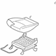 Mitsubishi 6911A327XB Cushion Assembly Black