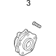 Mitsubishi 3885A067 Front Hub & Bearing
