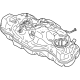 Mitsubishi 17204A000P Fuel Tank Assembly