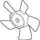 Mitsubishi 1355A103 Fan Blade, Driver Side