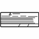 Mitsubishi 7430A540 Air Bag Label