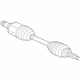 Mitsubishi 3815A137 Axle Assembly, Driver Side