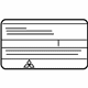 Mitsubishi 7430A730 Emission Label