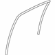 Mitsubishi 5735A481 Run Weatherstrip, Driver Side