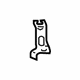 Mitsubishi MR464626 Reservoir Tank Bracket