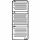 Mitsubishi 7430A551 Air Bag Label