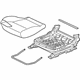 Mitsubishi 6911B010XB Seat Cushion, Passenger Side Black