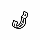 Mitsubishi MN135702 Lower Hose Support
