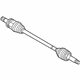 Mitsubishi 3715A405 Axle Assembly, Driver Side