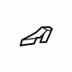 Mitsubishi 6977A451XA Hinge Cover, Driver Side Black