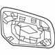 Mitsubishi 7632B599 Mirror Glass, Driver Side