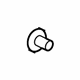 Mitsubishi MB594691 Upper Trim Retainer Clip