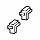Mitsubishi MS470433 Handle, Inside Clip White