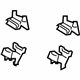 Mitsubishi 4605B146 Clip Set
