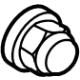 Mitsubishi 3815B113 Axle Nut