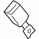 Mitsubishi 7000C291XA Buckle End, Driver Side