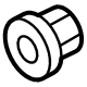 Mitsubishi AX000209 Upper Control Arm Lock Nut, Front Lower