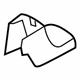 Mitsubishi 6977A067 Track End Cover, Driver Side