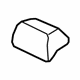 Mitsubishi 6971A062XG Headrest, Outer Black