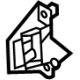 Mitsubishi 6400A325 Outer Support, Driver Side