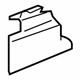 Mitsubishi 6977A184XA End Cover, Passenger Side Black