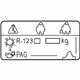 Mitsubishi 7430C072 A/C Label