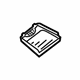 Mitsubishi 8401A032 MAP Lamp Lens, Passenger Side