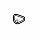 Mitsubishi 7620B179XA Sunvisor Hole Cover Black