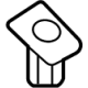 Mitsubishi 5747A169XA Lock Knob Guide, Driver Side