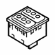 Mitsubishi 8610A114 Seat Heat Switch