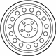 Mitsubishi MN101093 Wheel, Steel