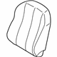 Mitsubishi 6901D524XB Seat Back Cover, Passenger Side