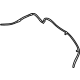 Mitsubishi 5869A055 Drain Hose, Driver Side