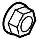 Mitsubishi AX000793 Axle Nut