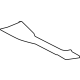Mitsubishi 969J4W001P Upper Trim, Passenger Side Gray